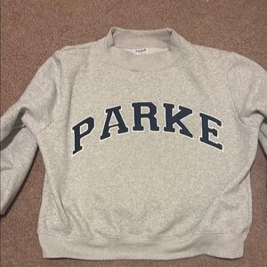 PARKE Gray mockneck Sweater